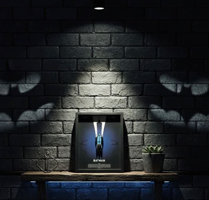 DIE-CAST FRAME MODEL CAR  BAT MAN