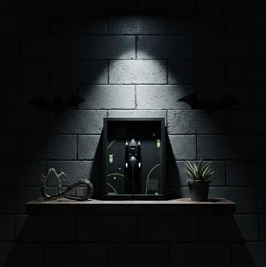 DIE-CAST FRAME MODEL CAR  BAT MAN 2