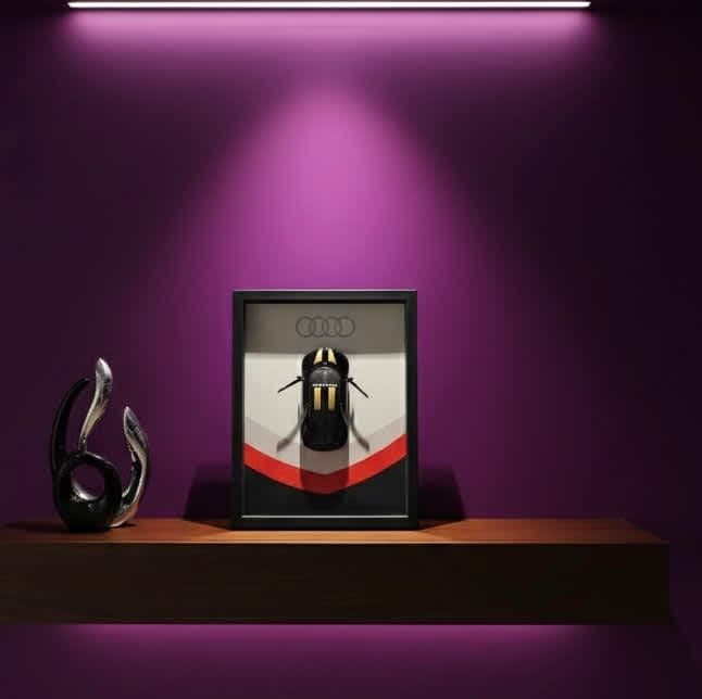 DIE-CAST FRAME MODEL CAR  AUDI