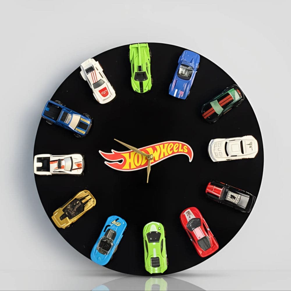  HOTWHEELS WALL CLOCK