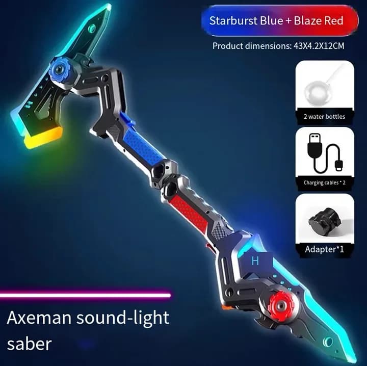 Spark Battle Blade – LED Light Sword with Mist Effect, Dual-Mode Transforming Sci-Fi Toy