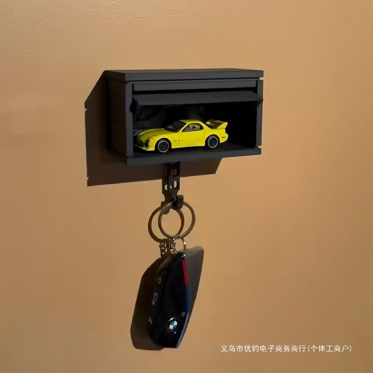 Garage Key Holder with Opening Door